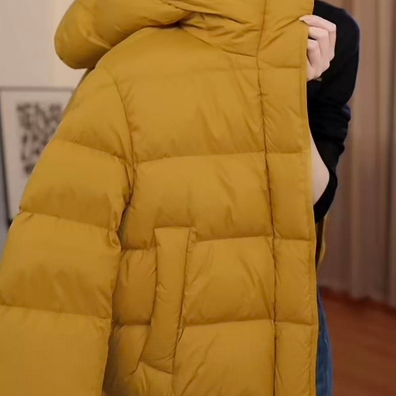 Y160【出口原单】新款冬季高端专柜姜黄色羽绒服-喵喵