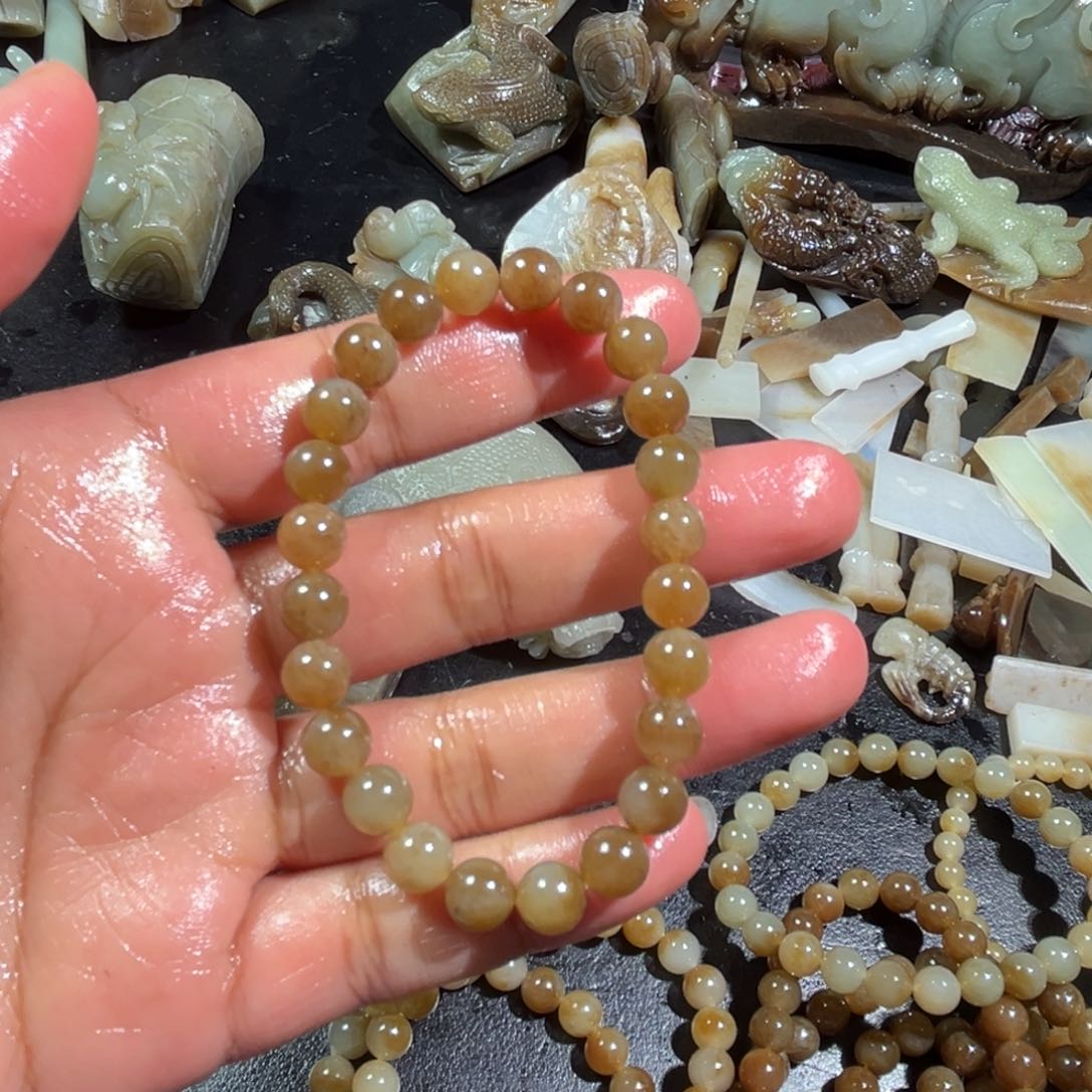 和田玉手串未镶嵌