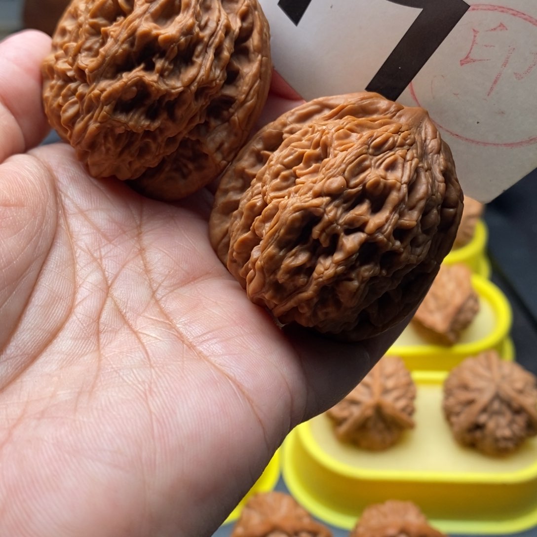 文玩核桃把件44麦虎