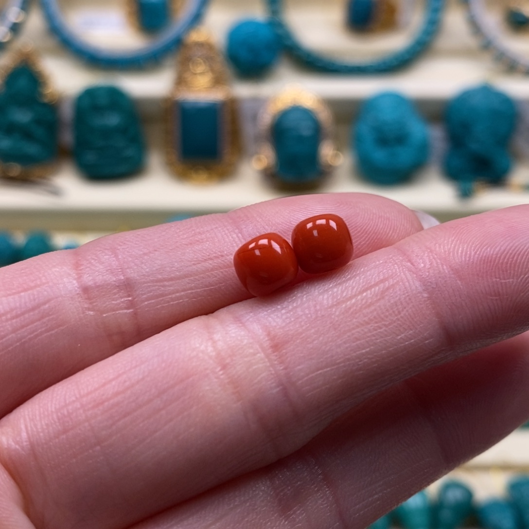 南红玛瑙珠宝奇石未镶嵌直径6.3×5.7