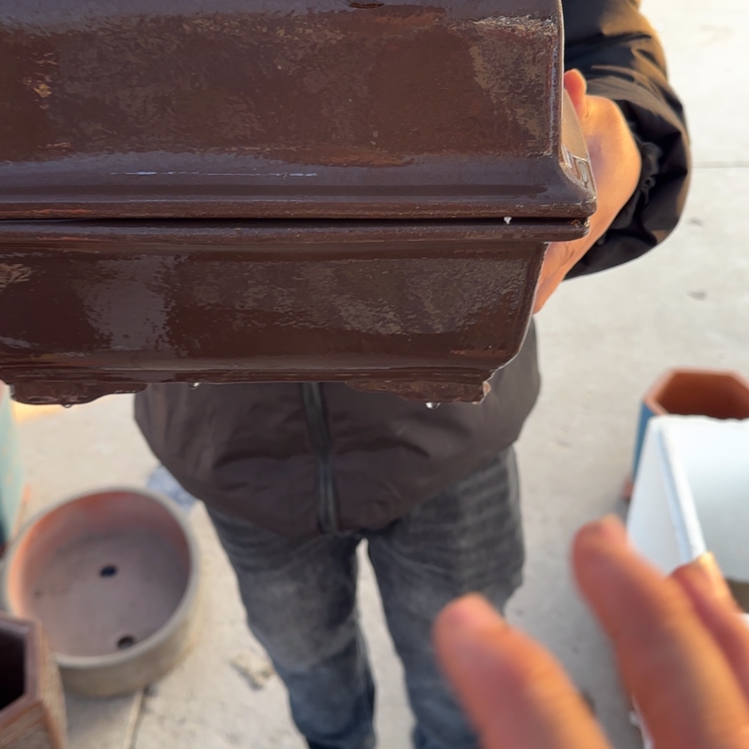 紫砂花盆口径26.18.10口径