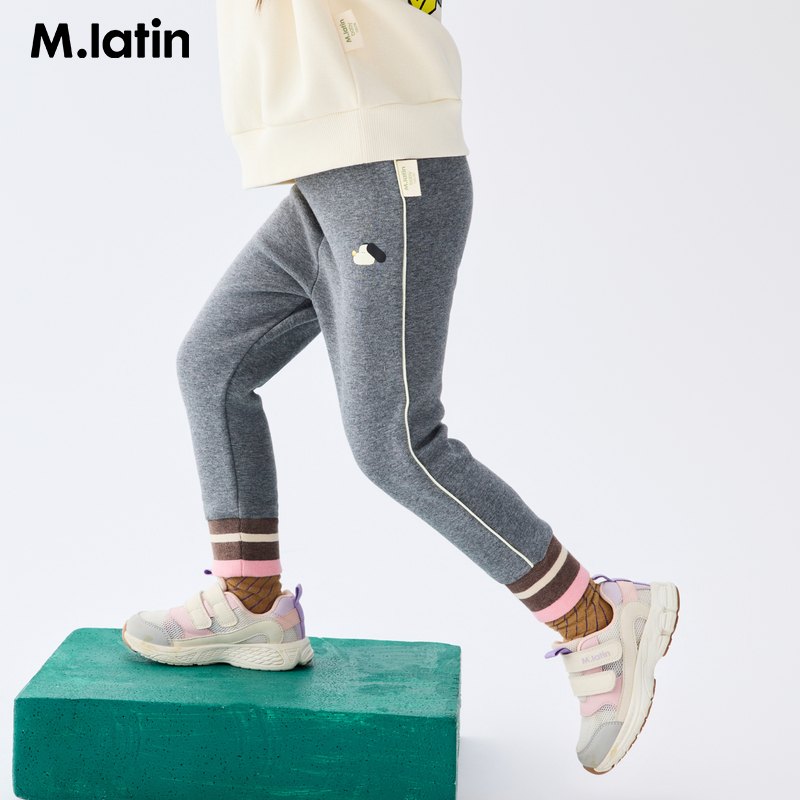 马拉丁童装冬季儿童裤子加绒宝宝25冬装新款女小童打底长裤