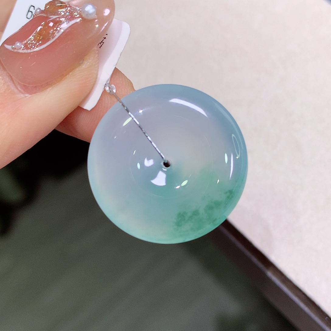 翡翠未镶嵌颈饰24.5-6