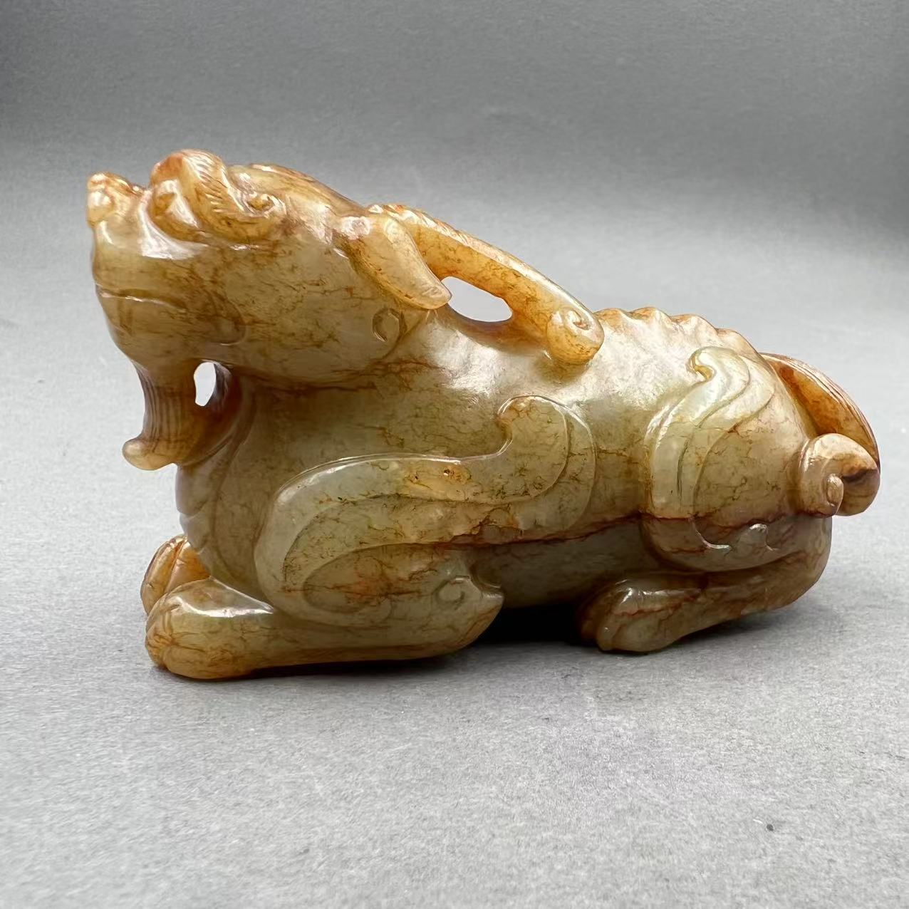 GWC-0708晚007和田玉瑞兽