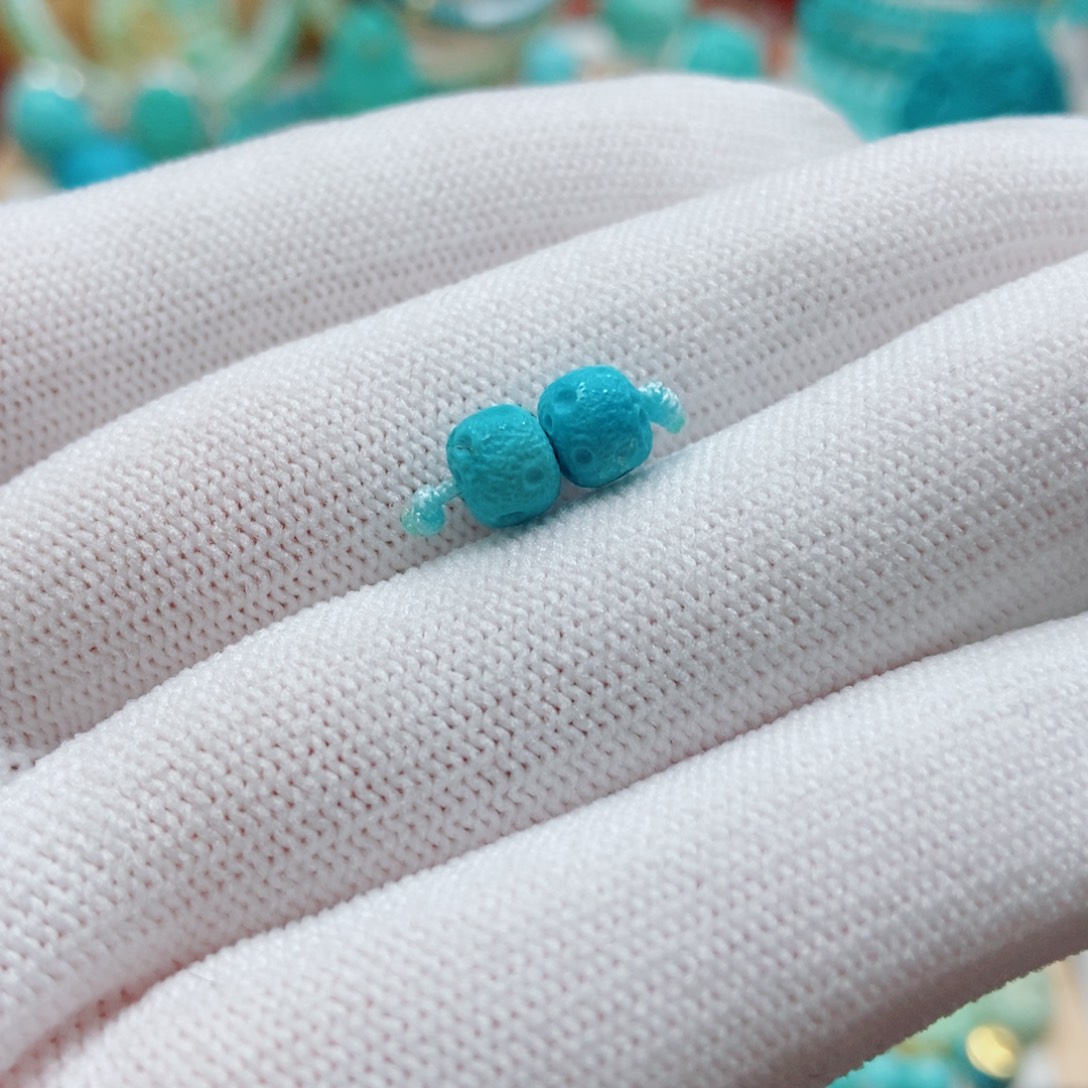 绿松石未镶嵌珠子6m