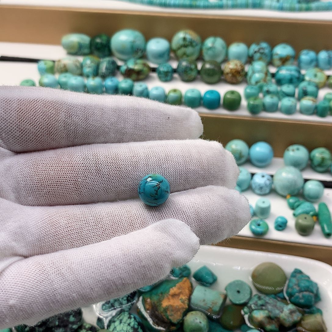 绿松石未镶嵌挂件