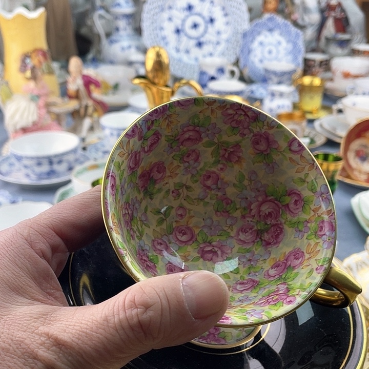 中古欧瓷瓷器小房子