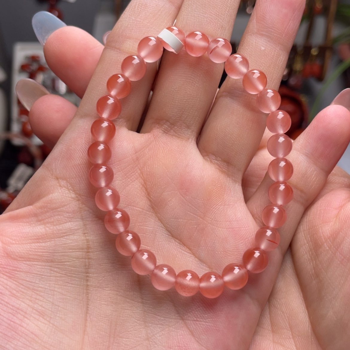 【闪购商品】未镶嵌7m冰粉手串南红玛瑙