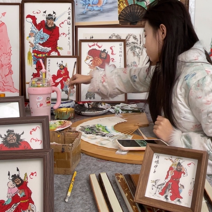 云***端国画李老师李老师云妃