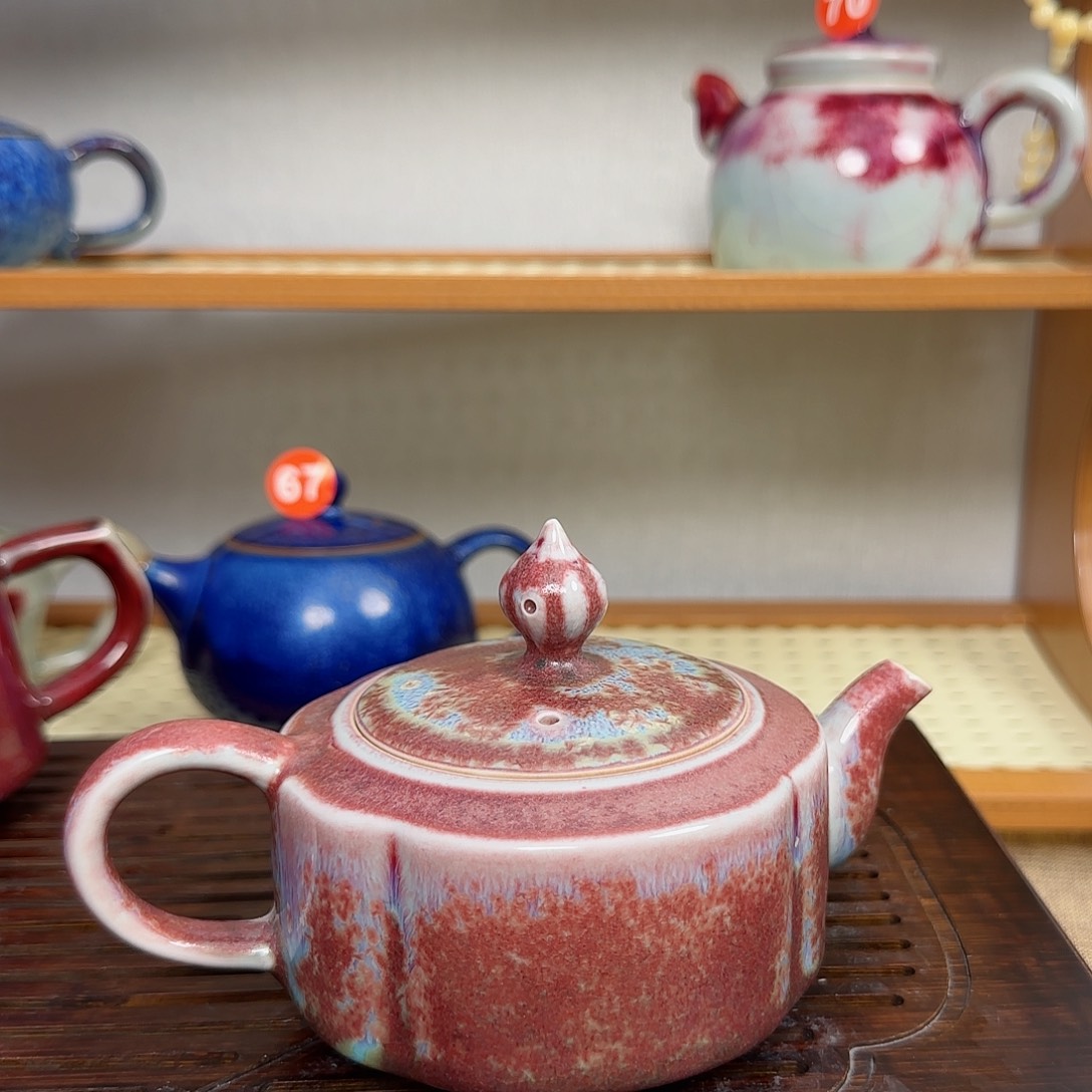 海棠壶钧瓷茶壶茶壶