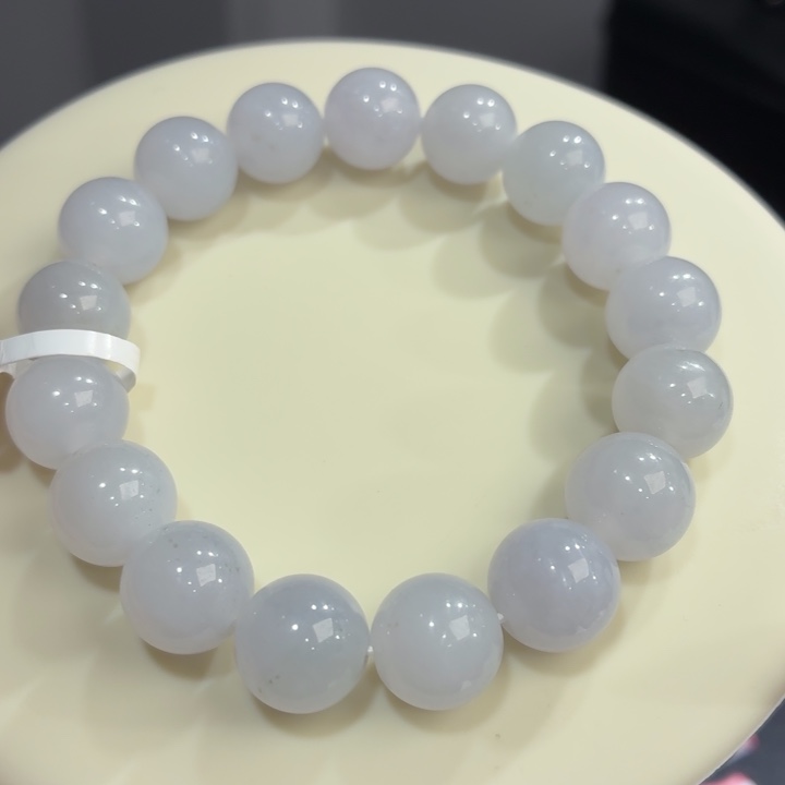 未镶嵌手链翡翠冰胶浅紫卡12