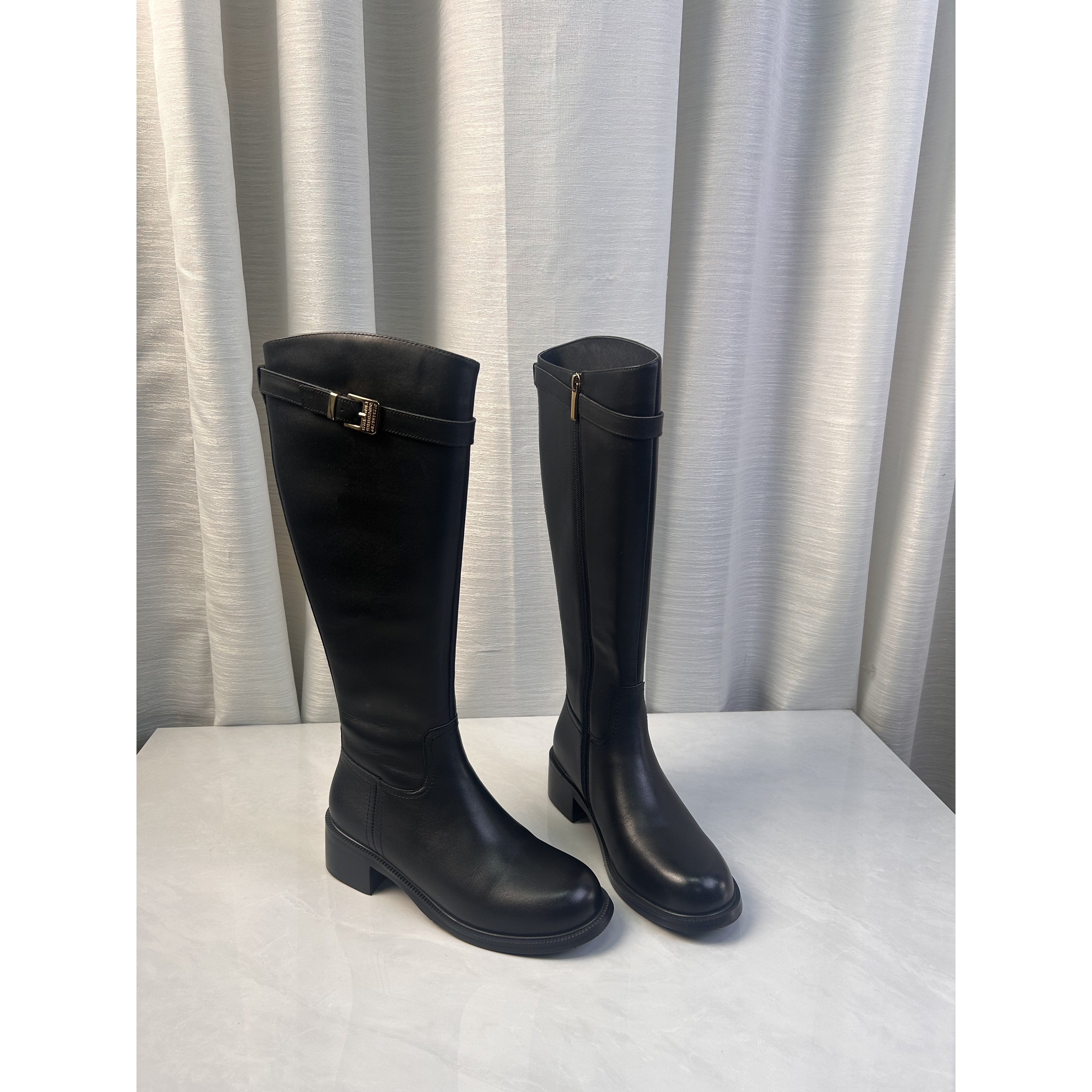 大龙甄选~牛皮/冬季新款欧美真皮长筒靴长靴9R77-10