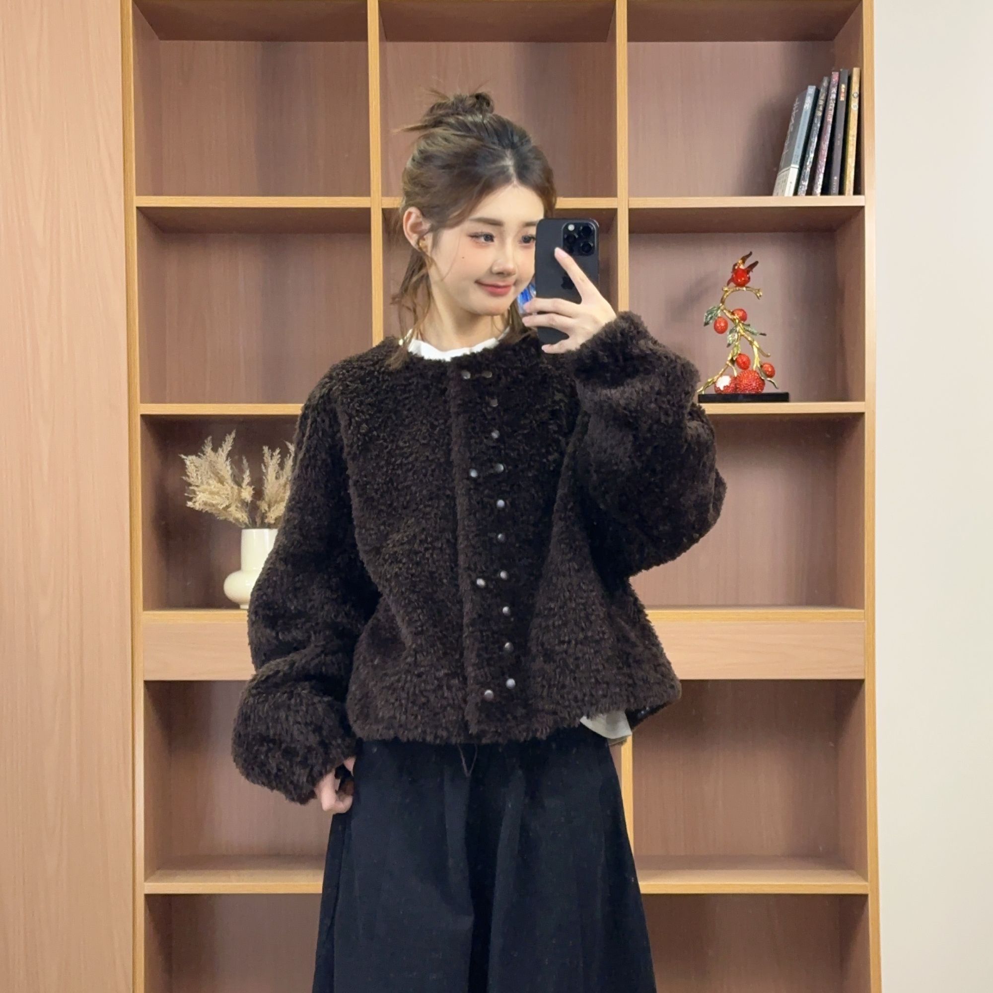 【CC推荐】XIASIQING｜25FW 1104 新款时尚拉贡皮毛一体皮草外套