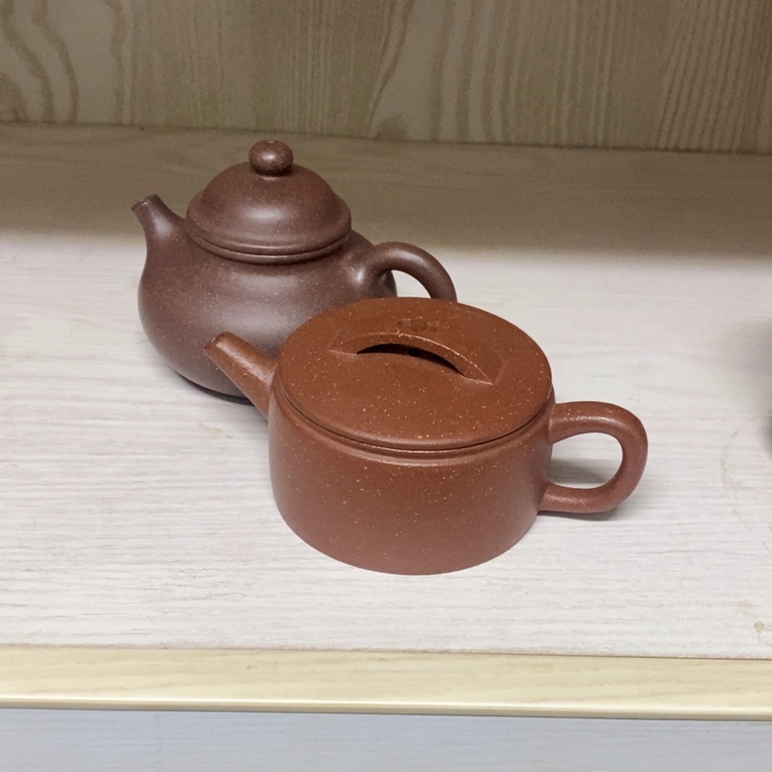 紫砂茶壶幸*儿微瑕两把