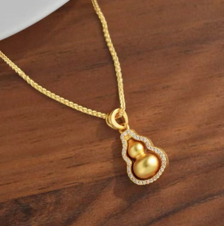 BY153  可旋转葫芦项链