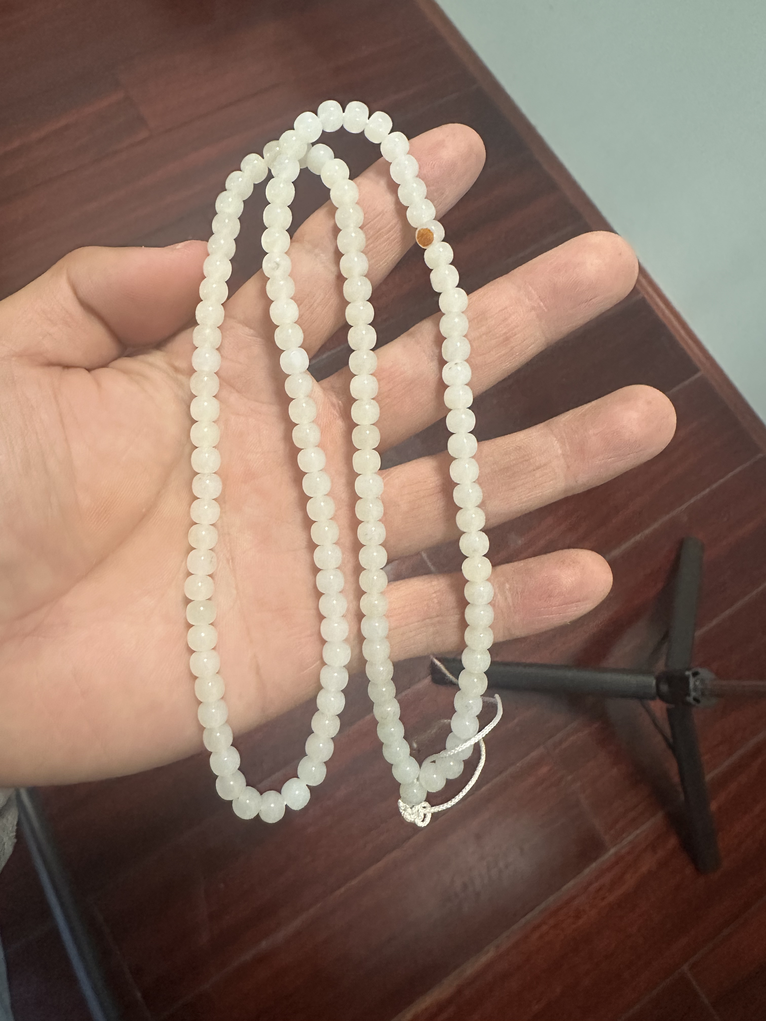 白玉老型珠多圈男女款气质百搭长款108