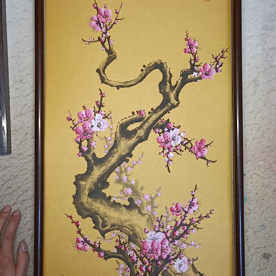 天***泪国画精品梅花卡宣作品