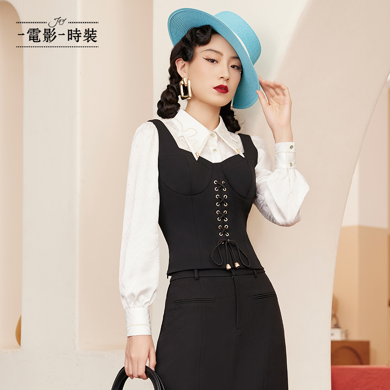 【蜜思仝】一电影一时装气质马甲外穿背心时尚显瘦修身FEAS111640