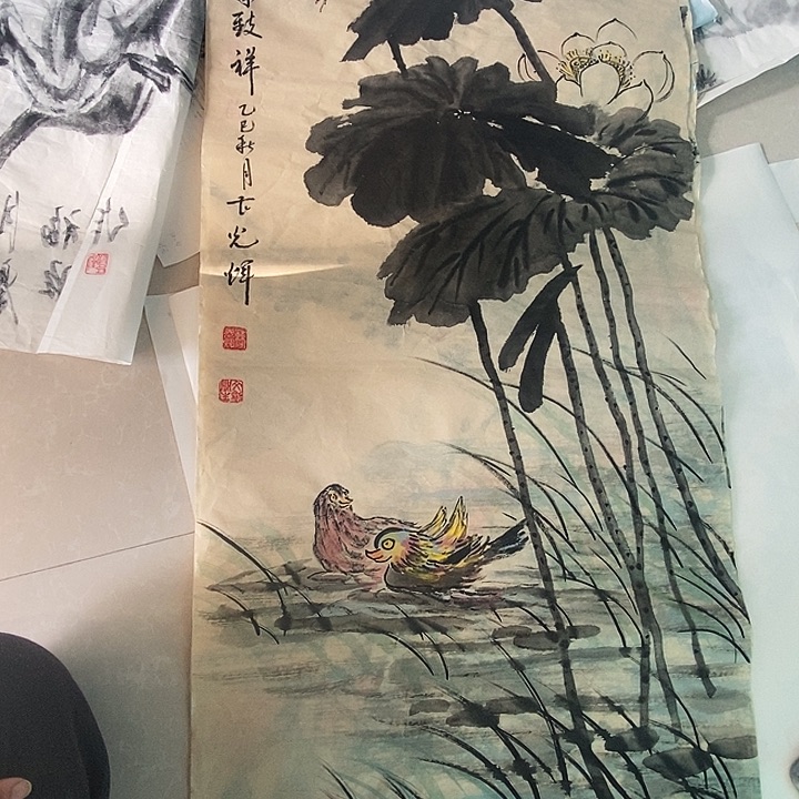 国画三尺手绘作品