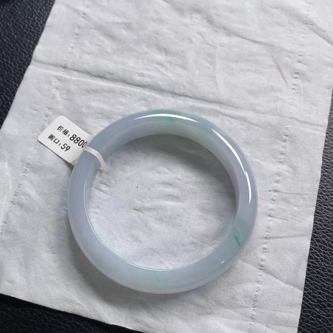 焦***花翡翠未镶嵌手镯翡翠手镯