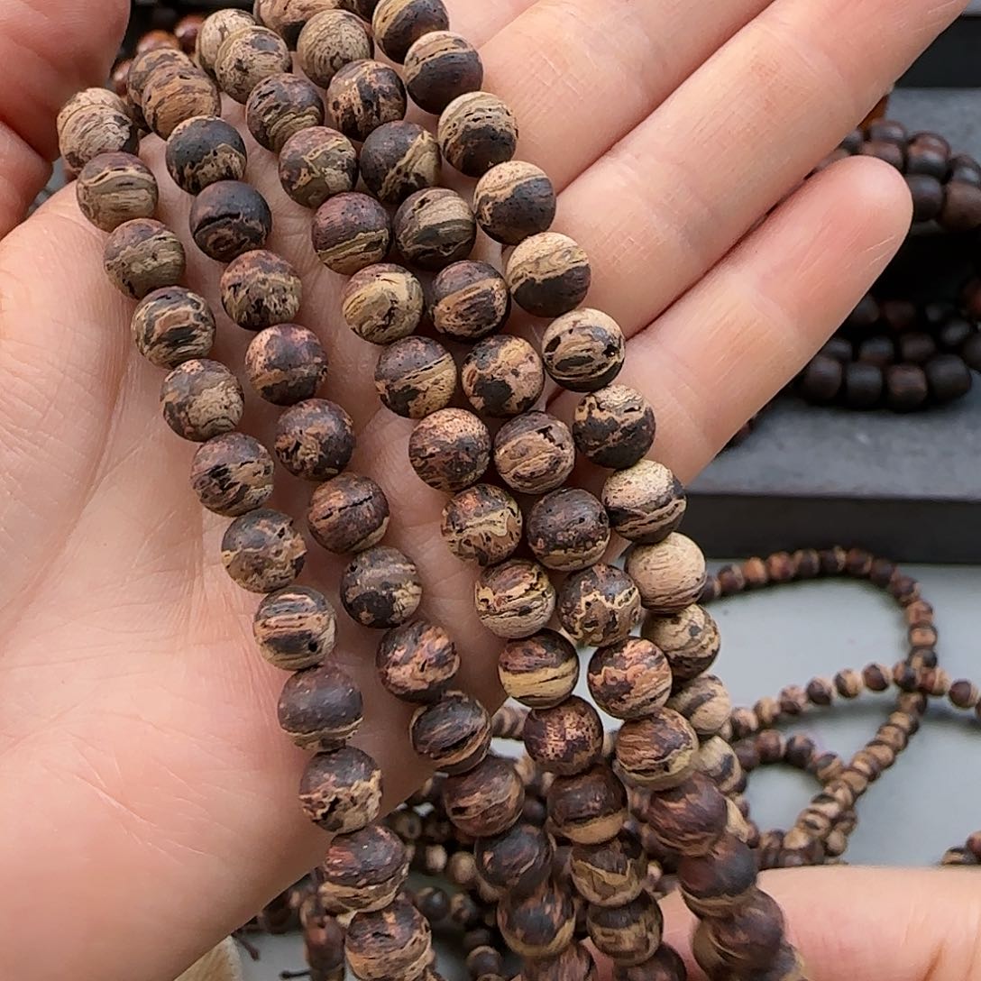 降真香手串/手链0.8×108黄油黄金甲融合甲