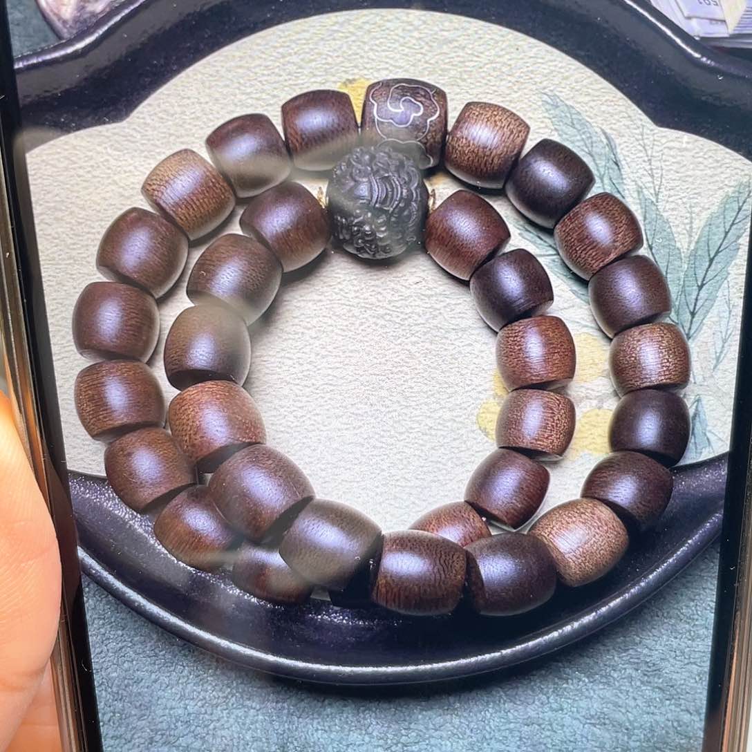 沉香手串杨*富森红土老料