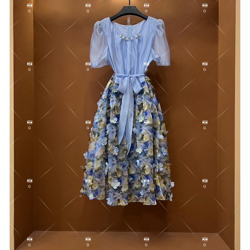 【G】春夏丨设计师轻奢法式印花女士连衣裙GS-53153