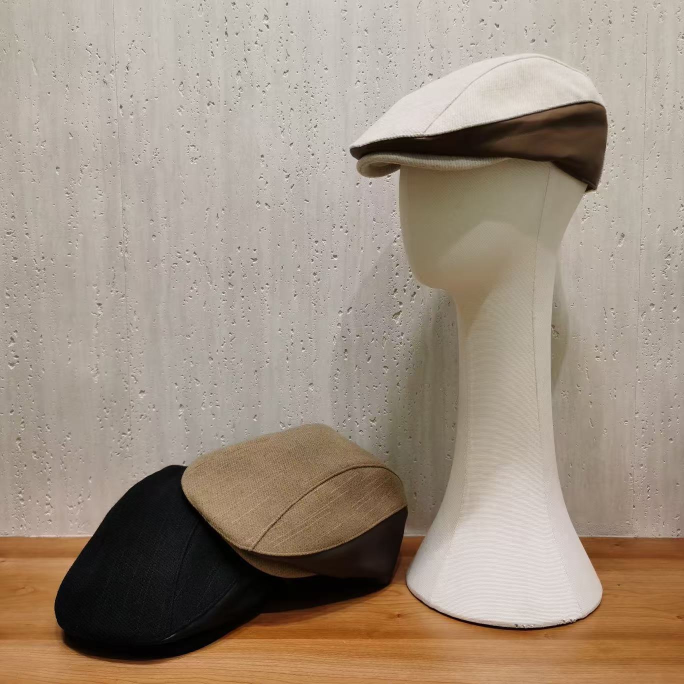 帽之都冬季时尚拼接前进帽