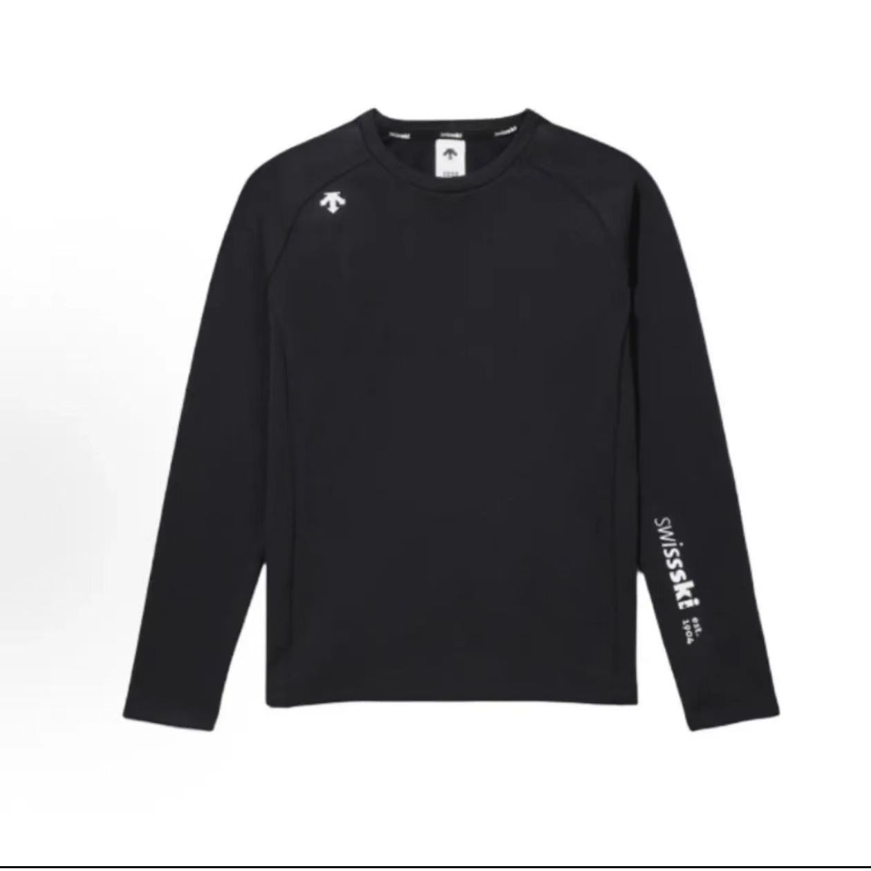 DESCENTE/迪桑特冬季新款都市休闲圆领长袖加绒打底SQ323STL92