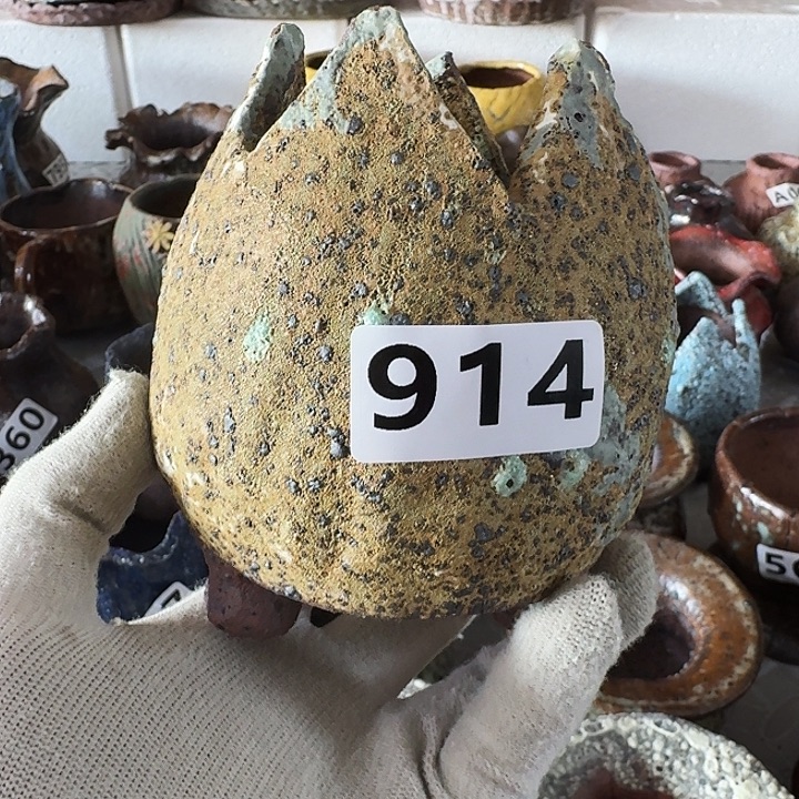 内口5高10粗陶手工制作