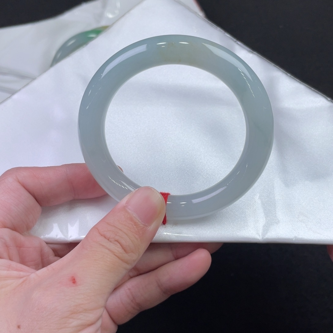 翡翠手镯未镶嵌韵*53.5圆条