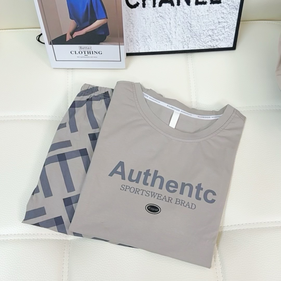 夏季男士冰爽棉（短袖短裤）柔软家居服休闲风