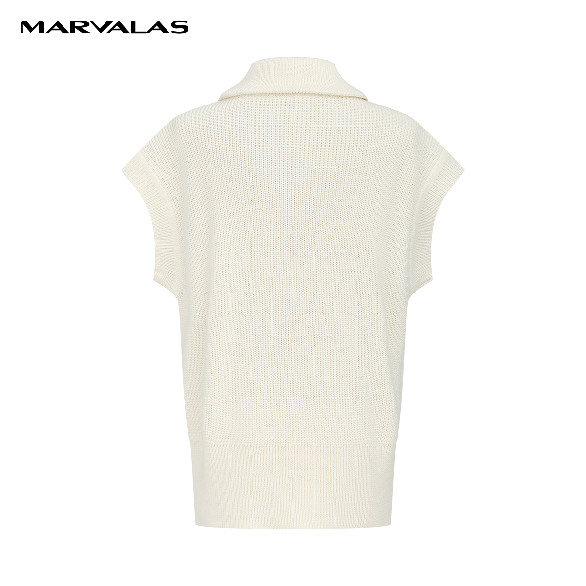 【念一专属】曼德诗绵羊毛开衫纯色拉链混纺针织上衣M731107073