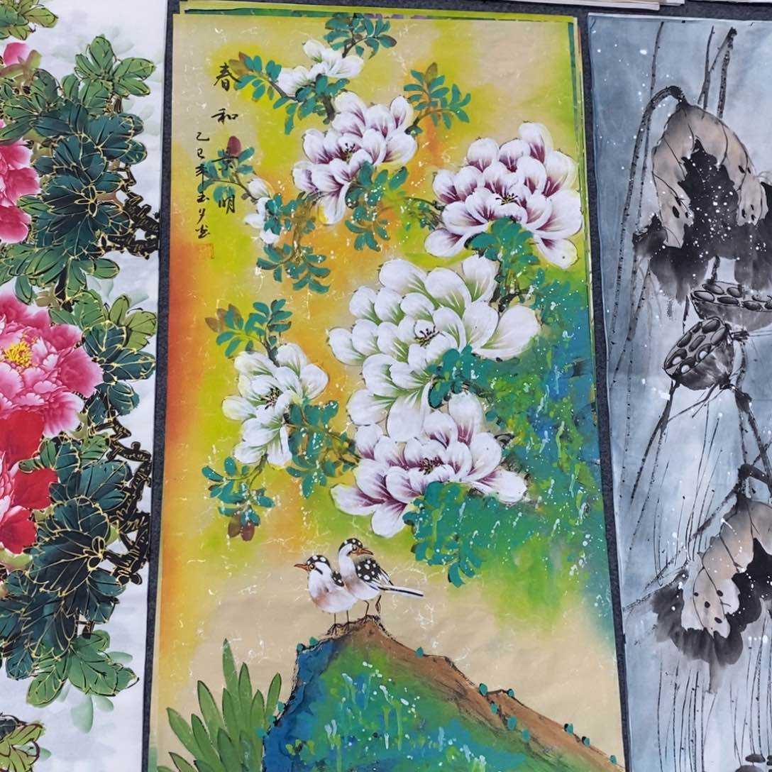 国画尺寸100✖️50精品三尺手绘画