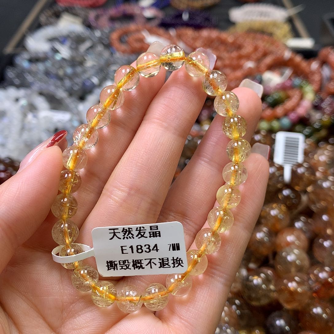 水晶手链未镶嵌，