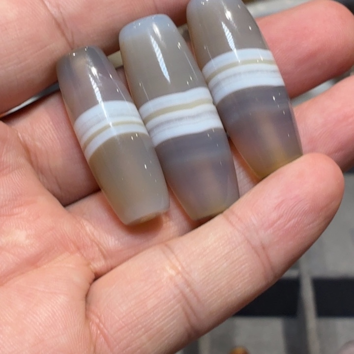 玛瑙/玉髓散珠_HEIMORI 天然天珠