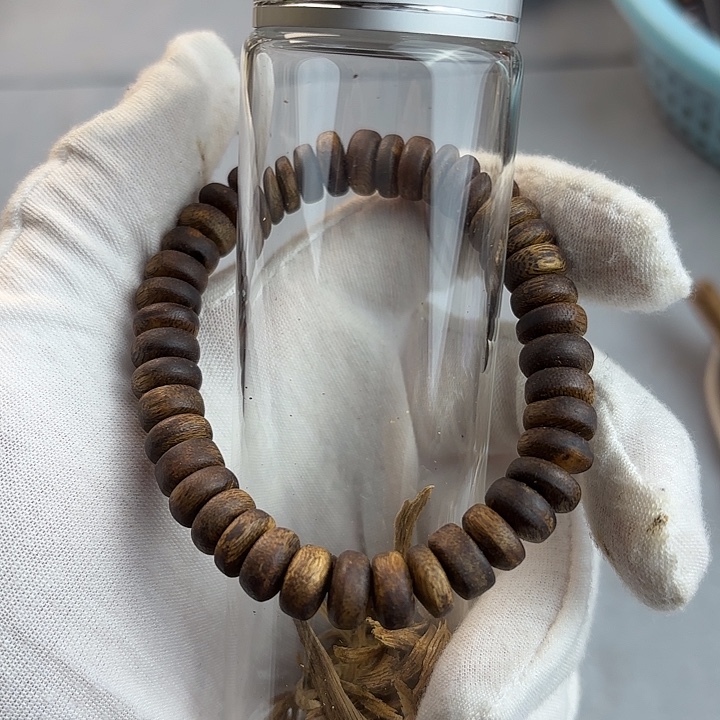 沉香碎屑沉香奇楠沉香算盘珠单圈多样性发一7g