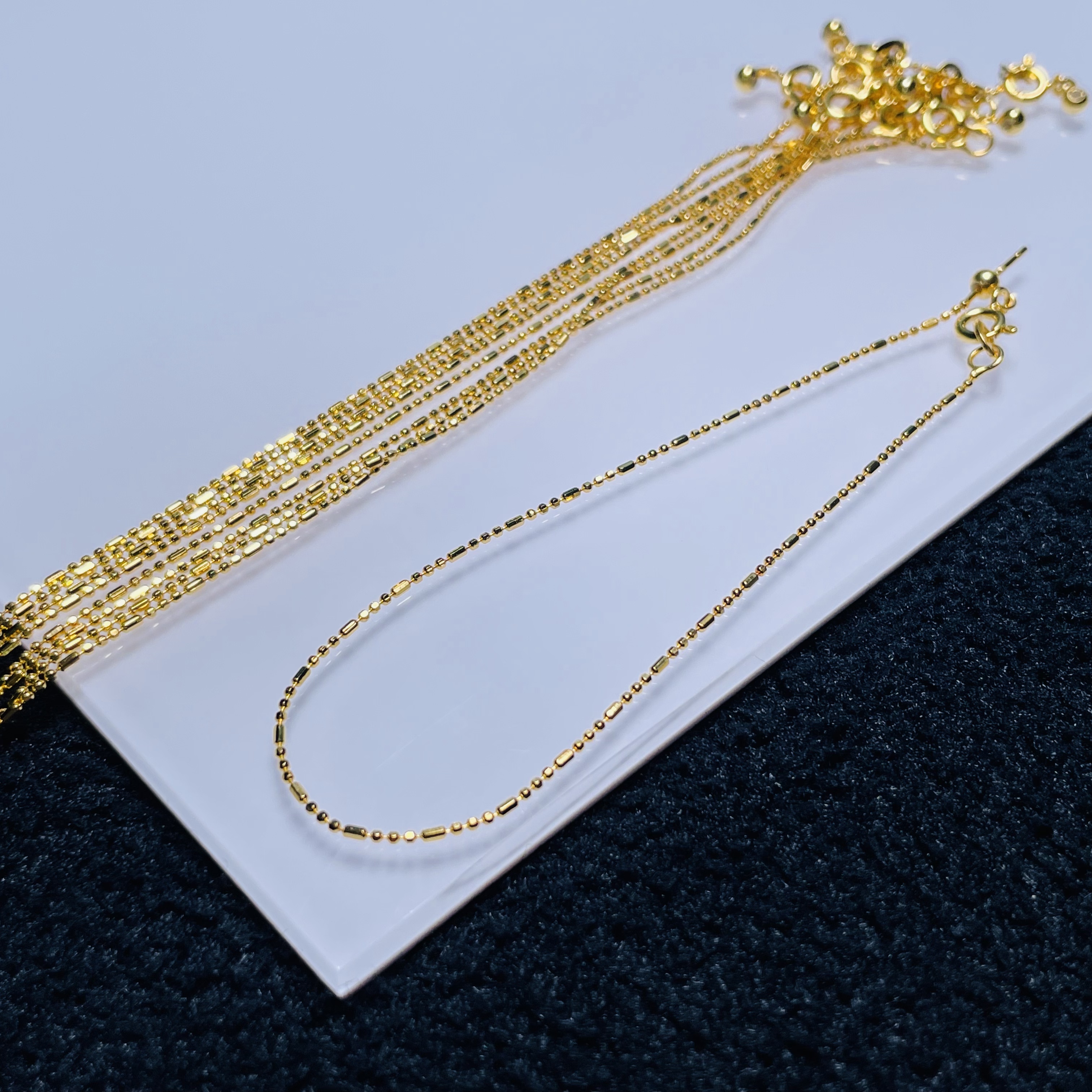 925银手链 「戴琴珠宝」FR6800-金色针式仙女手链-3166