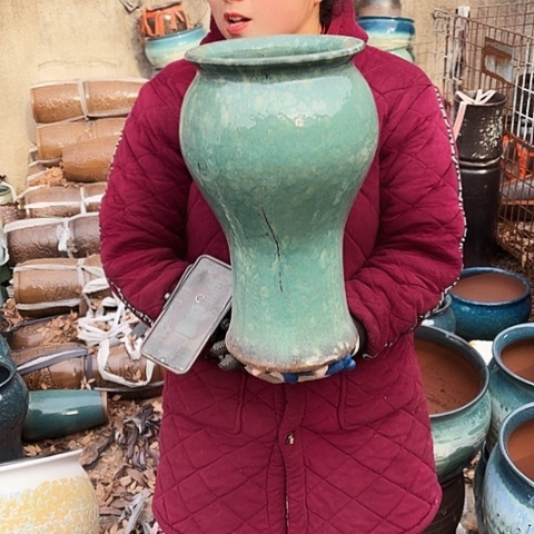 口21高38瑕疵盆子 