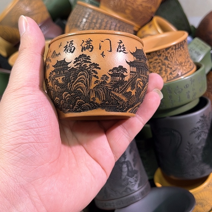 茶杯紫砂全手工紫砂主人杯