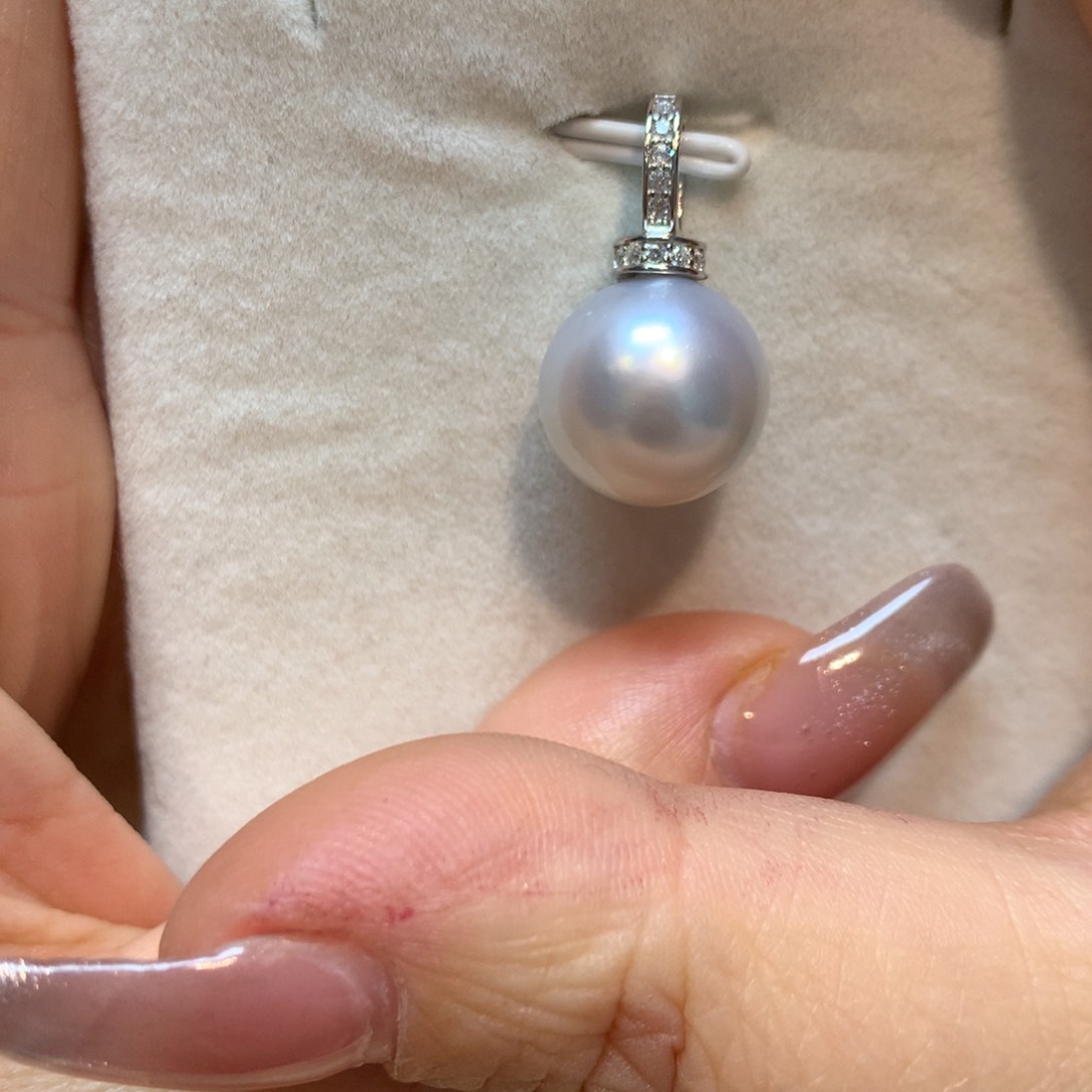 海水珍珠颈饰银S925镶嵌
