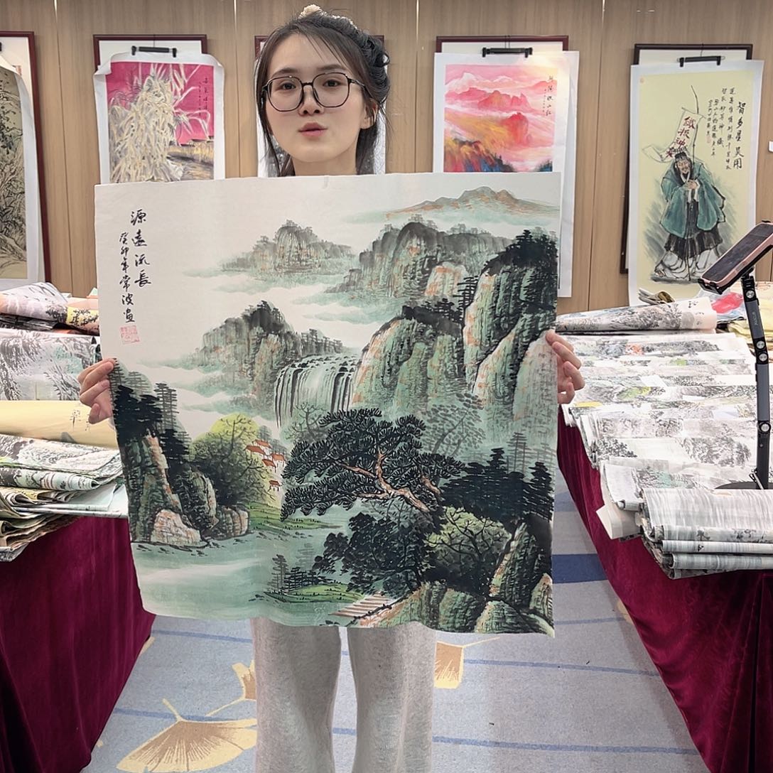 国画00后美女专场