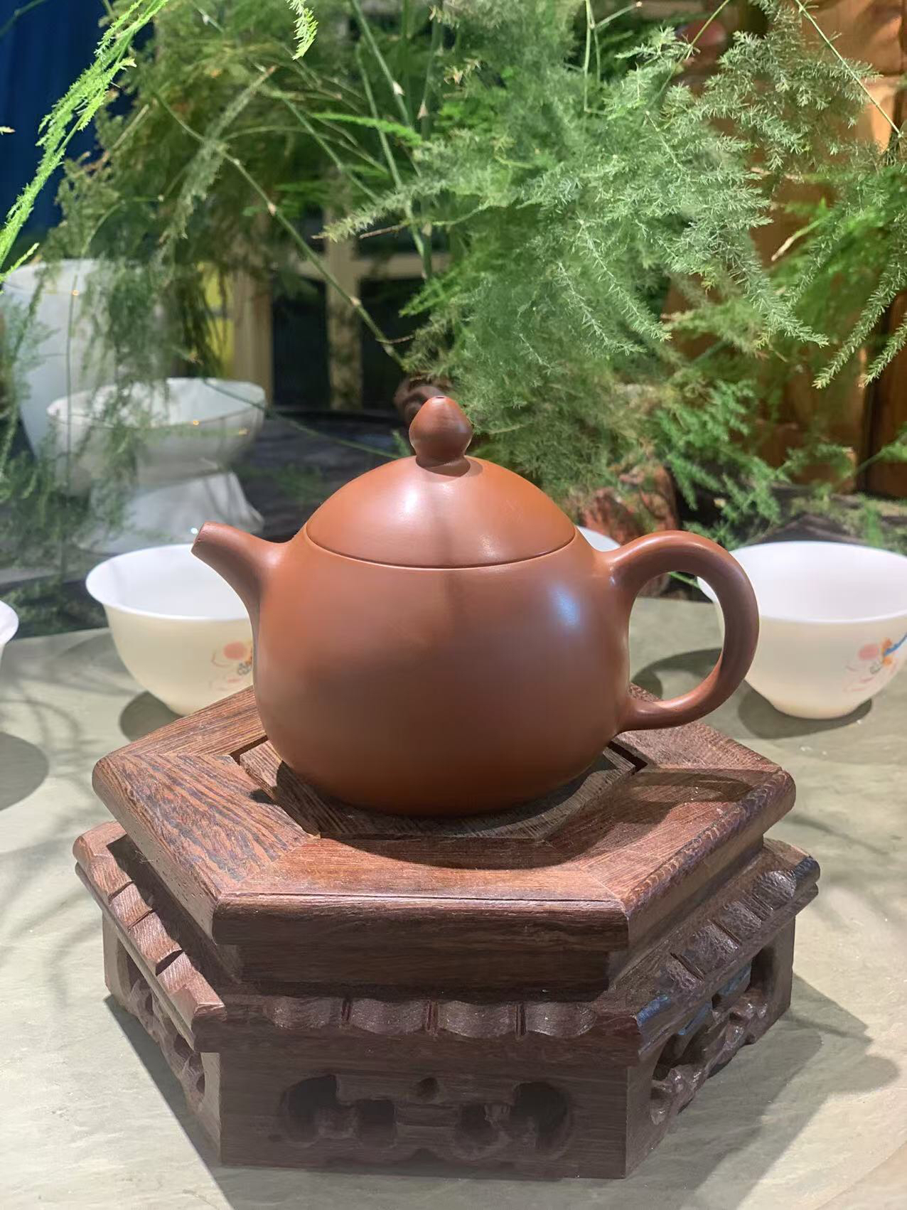 【樱式龙蛋】潮州原矿朱泥张式手工手拉壶