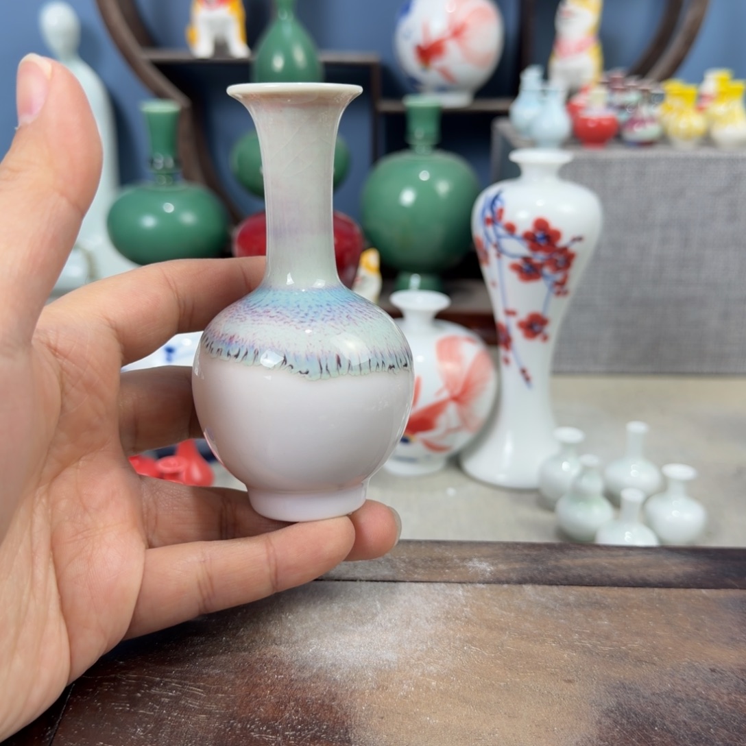 陶瓷手工小花器摆件