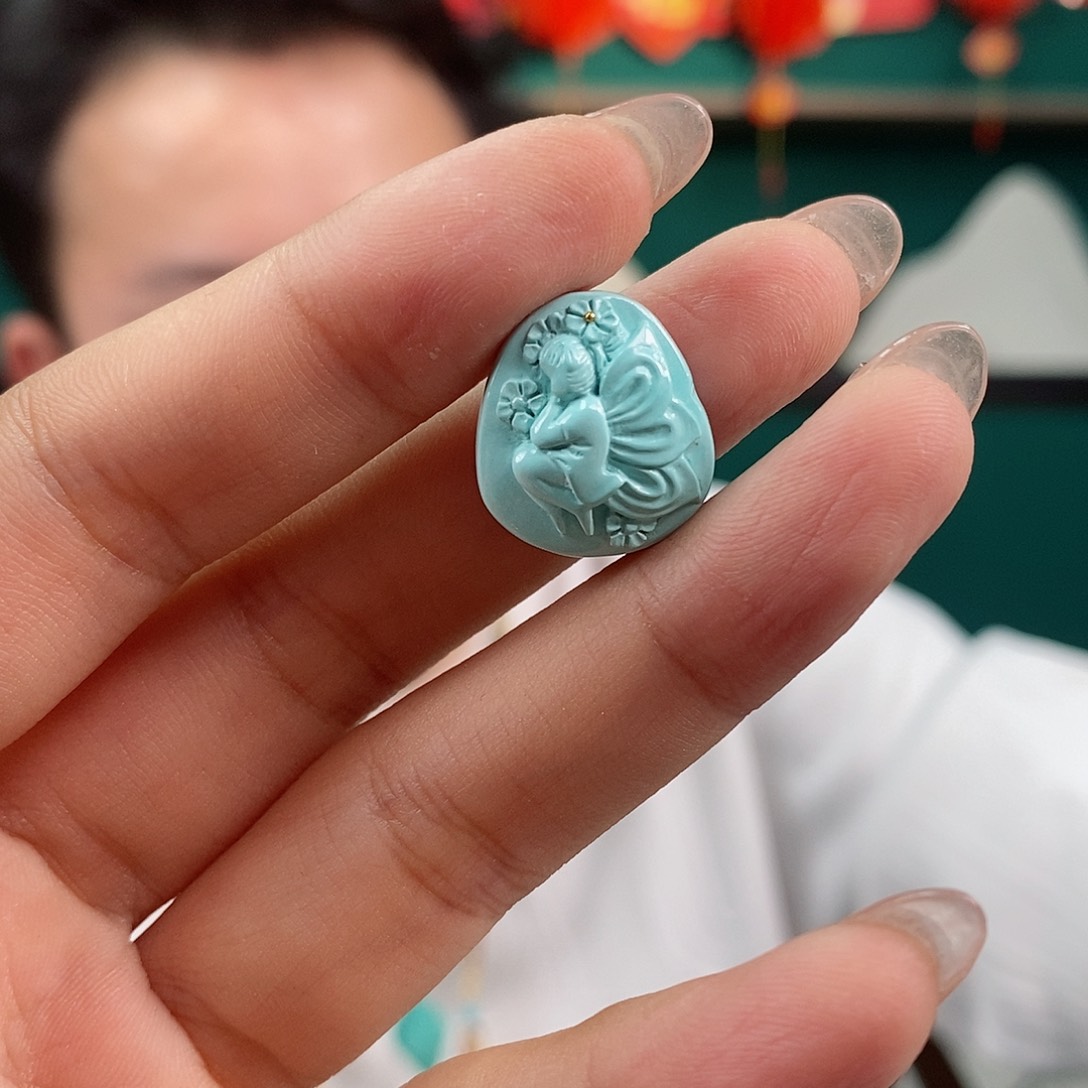 绿松石珠宝奇石未镶嵌