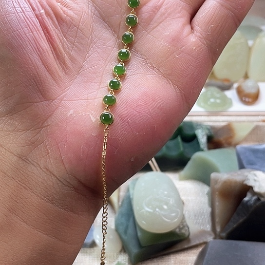 未镶嵌手链和田玉（糖玉）