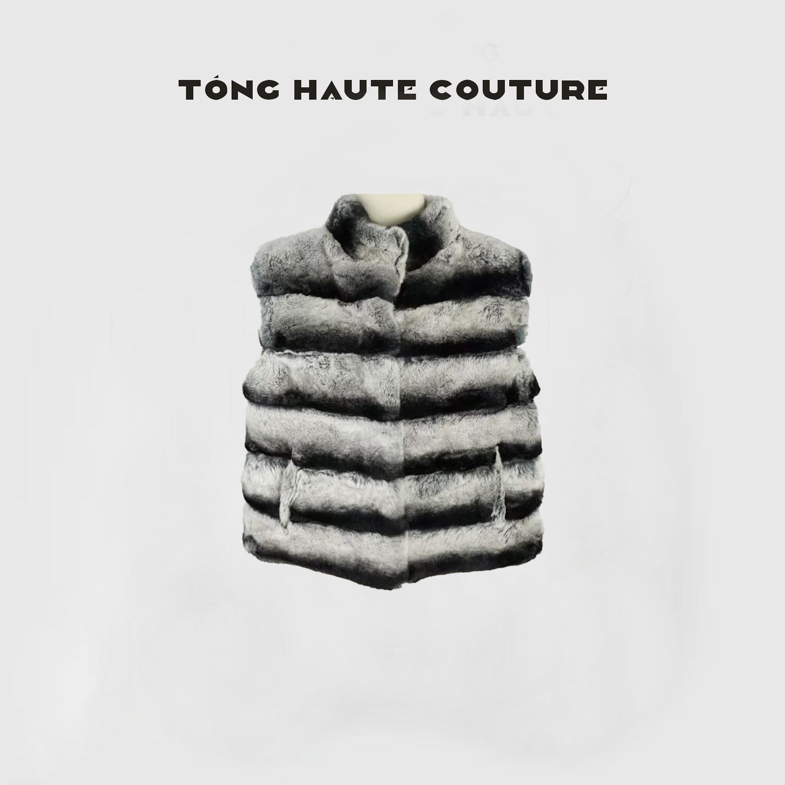 【栖溪】冬季新款轻奢轻熟风龙猫兔百搭马夹 YW763