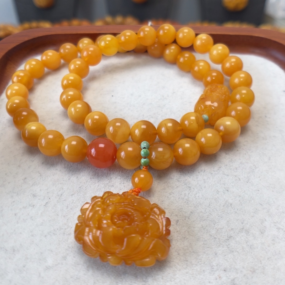 蜜蜡未镶嵌手串蜜蜡