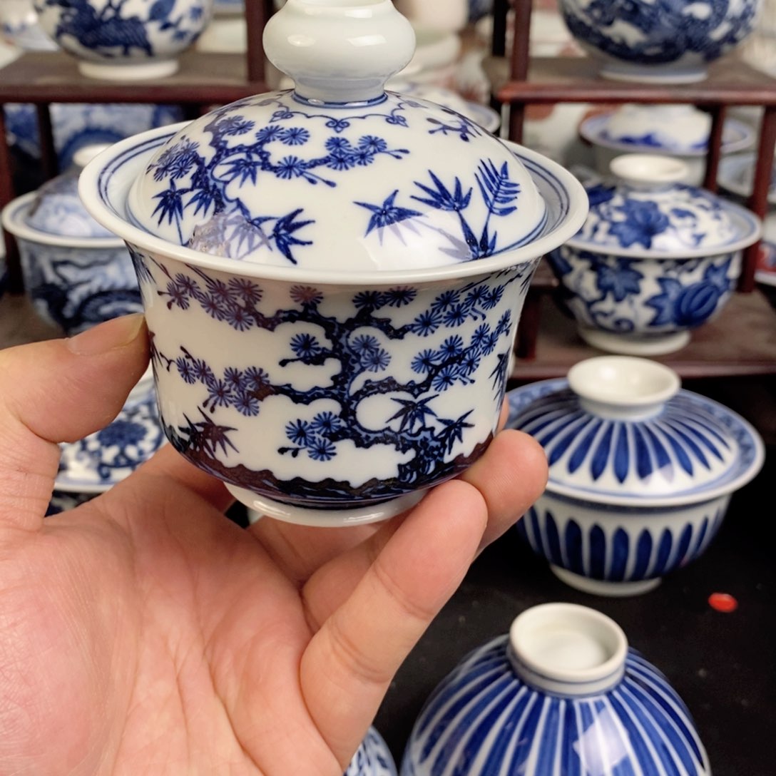 【闪购商品】一**河景德镇手工手绘茶器