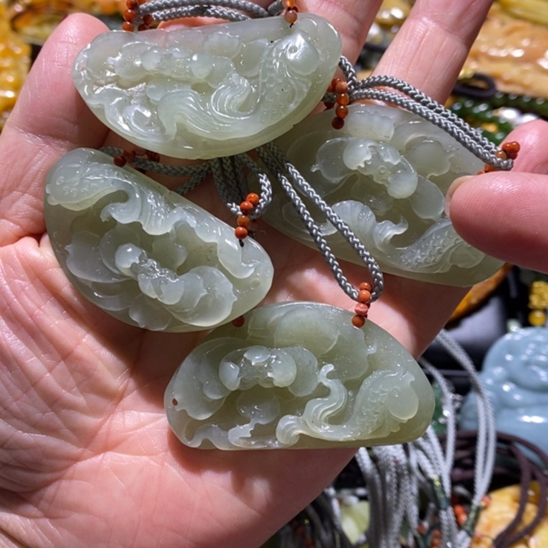 【闪购商品】岫玉毛衣链未镶嵌